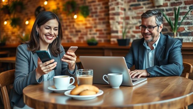 Due single maturi confrontano incontri online in Italia