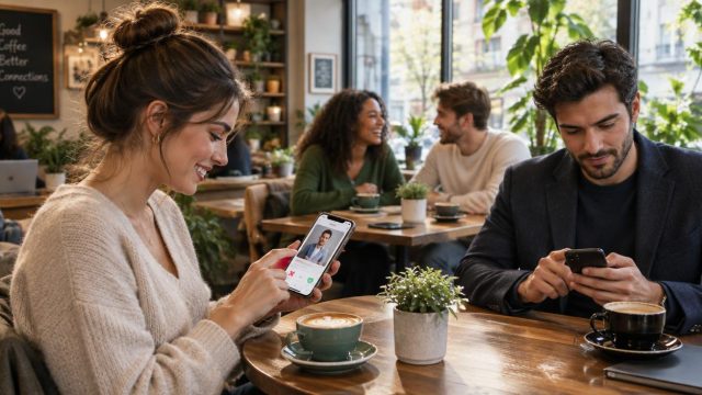 Persona confronta app di incontri per trovare nuove persone