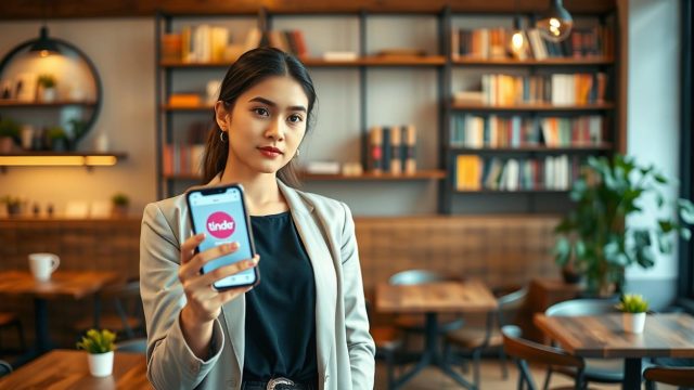 Una persona confronta Tinder e Bumble prima di iscriversi